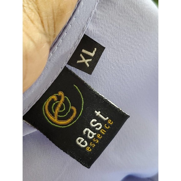 East Essence Blue Polyester Plain Koshibo Long Sleeve Knee Length Abaya Dress XL - Picture 9 of 11